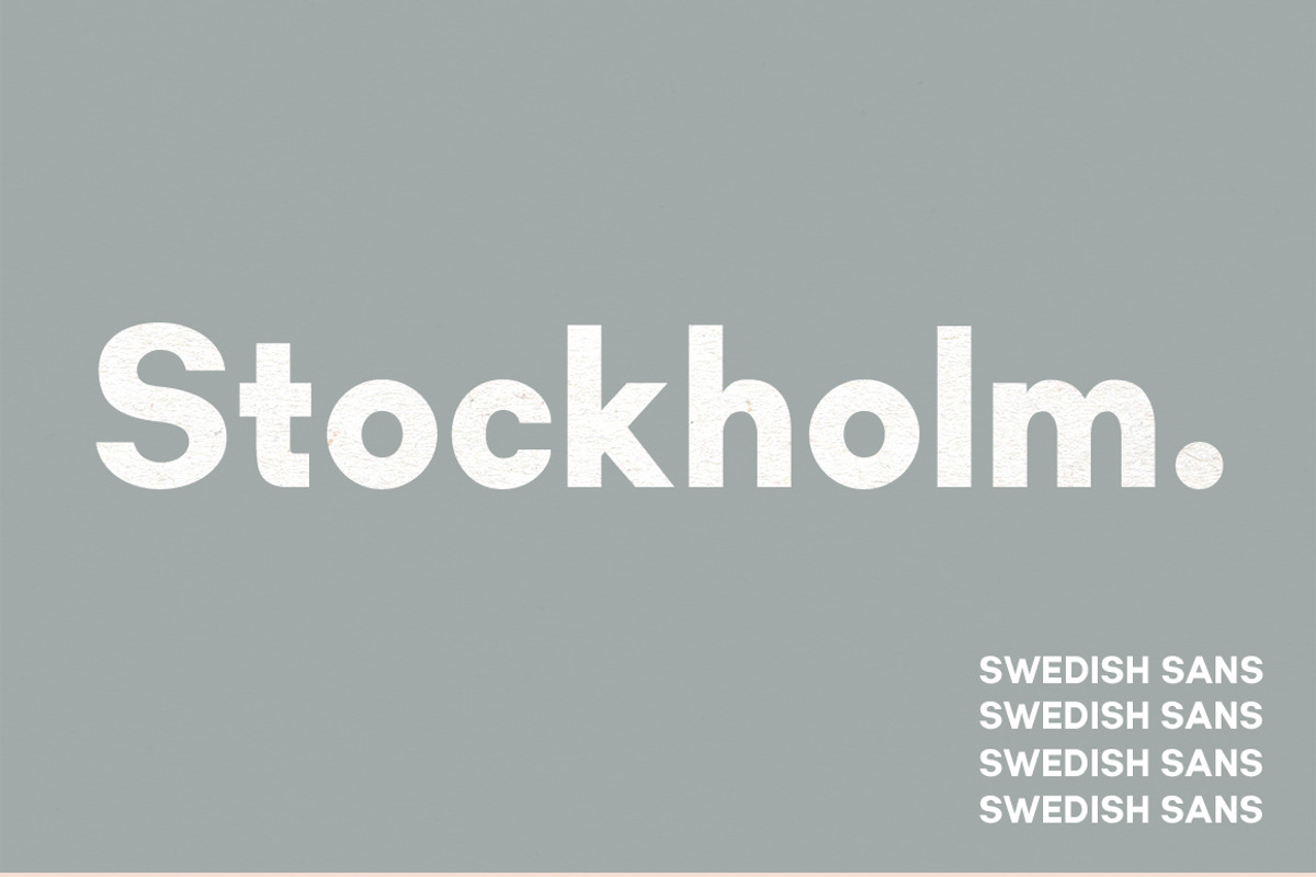 Stockholm | Two-Weight Font Set preview 5
