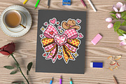 Valentine Bow, Love Bow, Heart Bow,, an Illustration by Designking (Thumbnail 4 of 4)
