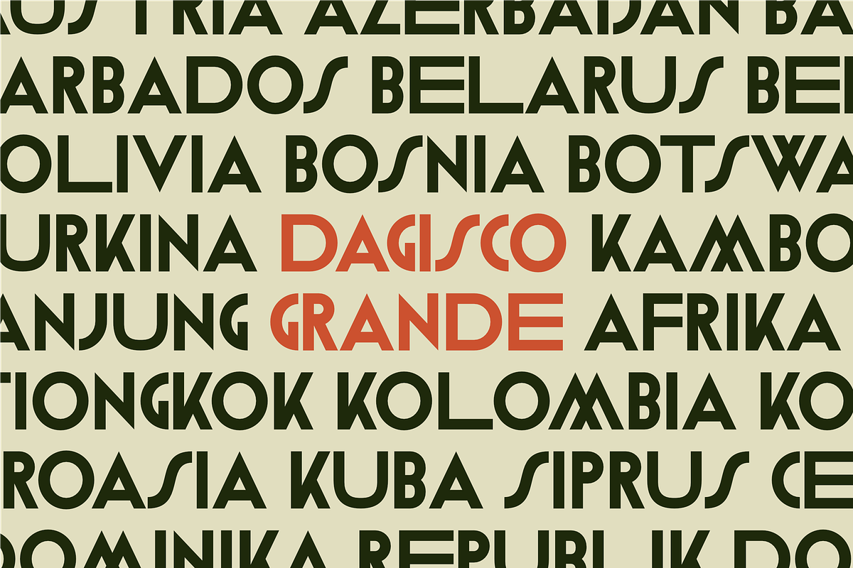 Dagisco Grande, a Sans Serif Font by ahweproject (Photo 19 of 22)