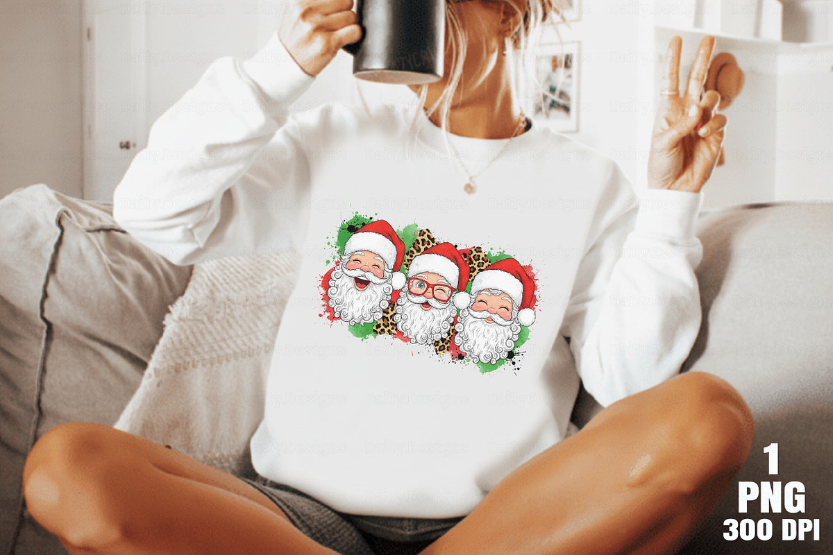 Preppy Brushstroke Christmas Santa P, an Illustration by Daily.Designs (Photo 3 of 10)