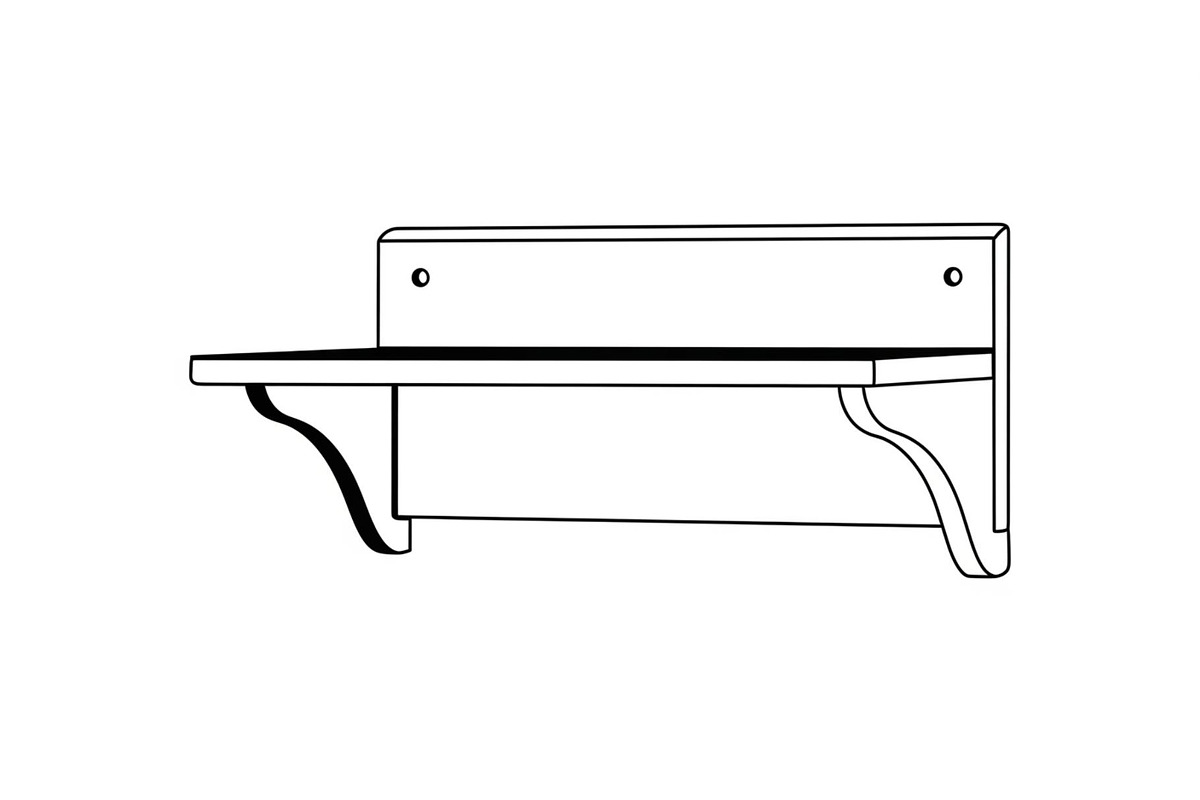 Wall Shelf Bracket Vector Bundle, an Illustration by Gaye Art (Photo 25 of 51)