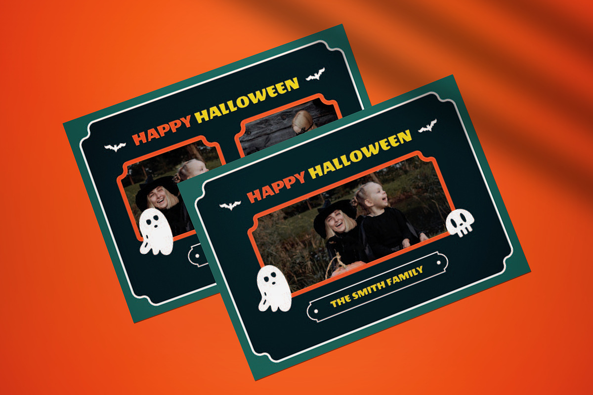 Halloween Greeting Card, a Card Template by graphicook (Photo 3 of 4)