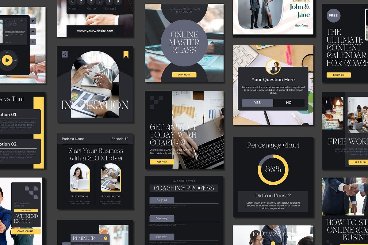 Luxury Social Media Post Templates, a Social Media Template by BoontenStudio (Photo 4 of 7)