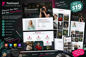 Porimoni Photography Portfolio HTML, a HTML Template by Themeplaza