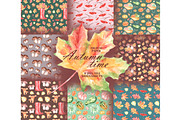 Autumn time watercolor set., a Seasonal Illustration by SabinaWatercolorArt (Thumbnail 8 of 16)