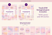 Pink Gradient Instagram Bundle, a Social Media Template by Alice Store (Thumbnail 3 of 10)