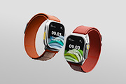 Apple Watch Mockup, a Wearable Device Mockup by Modaldesain (Thumbnail 3 of 3)