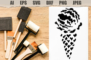 Stencils Ice Cream, a Food Illustration by MARYCRAFTIRIA (Thumbnail 3 of 3)