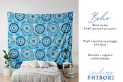 Indigo Shibori Patterns, a Pattern Graphic by Laura Camoe (Thumbnail 5 of 8)