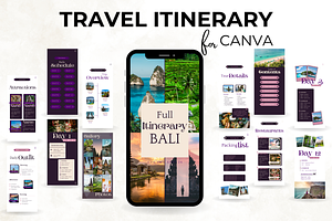 Bali Trip Itinerary Template