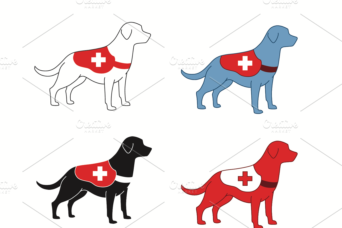 Medical Service Dog, a Graphic by Professional Assets
