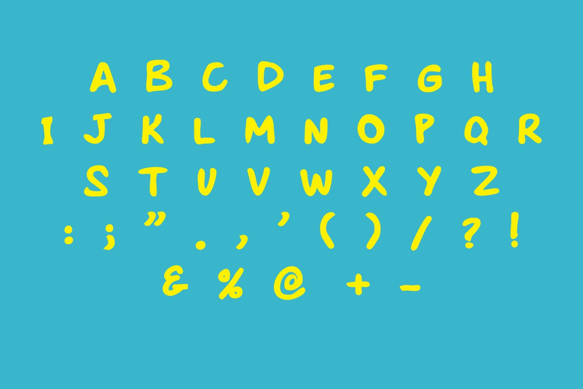 Blue Berry - Playfull Font, a Sans Serif Font by Fourteen Letter (Photo 6 of 9)