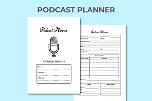 Podcast Planner KDP Interior Logbook