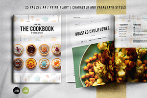 Cookbook Print Layout, a Brochure Template by Grkic Creative
