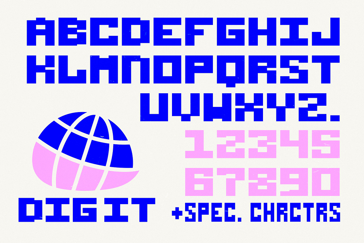 Digitas | Nostalgic Game Font, a Sans Serif Font by Artifact Bazaar (Photo 4 of 8)