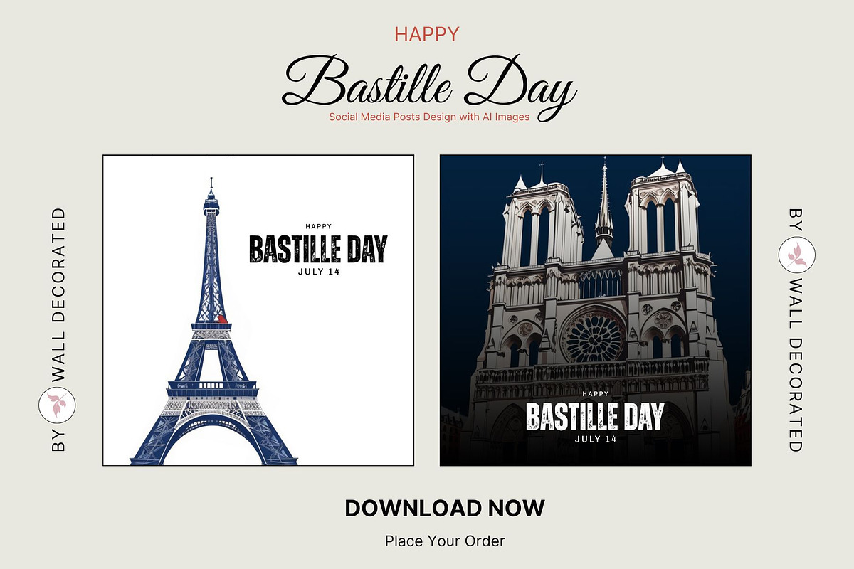 20 Bastille Day Images Wallpapers, a Print Template by Walldecorated (Photo 8 of 10)
