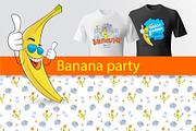 Fun Banana Print & Pattern, a Decorative Illustration by Plaid4You (Thumbnail 1 of 9)