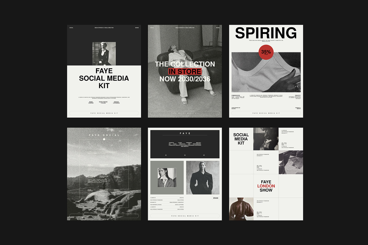FAYE | Social Media Kit, a Social Media Template by SparkPro (Photo 7 of 7)