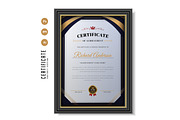 578. Modern Certificate Template, a Stationery Template by CreativeRezwan (Thumbnail 2 of 2)