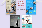 Yoga Class Flyer Template, a Flyer Template by ROJI CREATOR (Thumbnail 1 of 4)