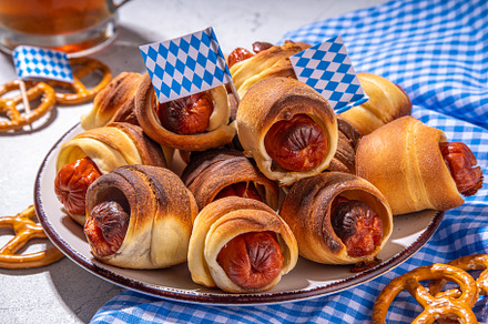 Pigs in blanket for Oktoberfest party, a Food & Drink Photo by Rimma