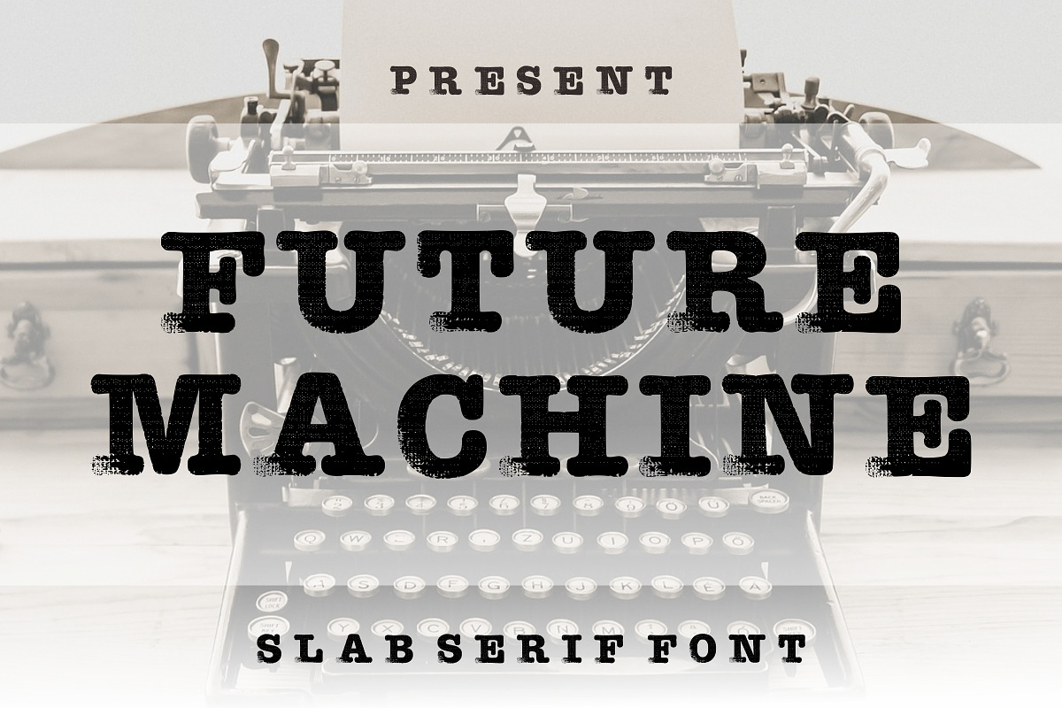 Future Machine, a Slab Serif Font by Limited.studio (Photo 1 of 6)