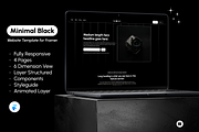 Minimal Black | Framer Template, a Landing Page Template by bonjourdsgnco (Thumbnail 1 of 5)