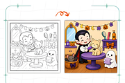 Cute Spooky Bold and Easy Coloring, a Seasonal Illustration by Coco Bloom (Thumbnail 7 of 7)