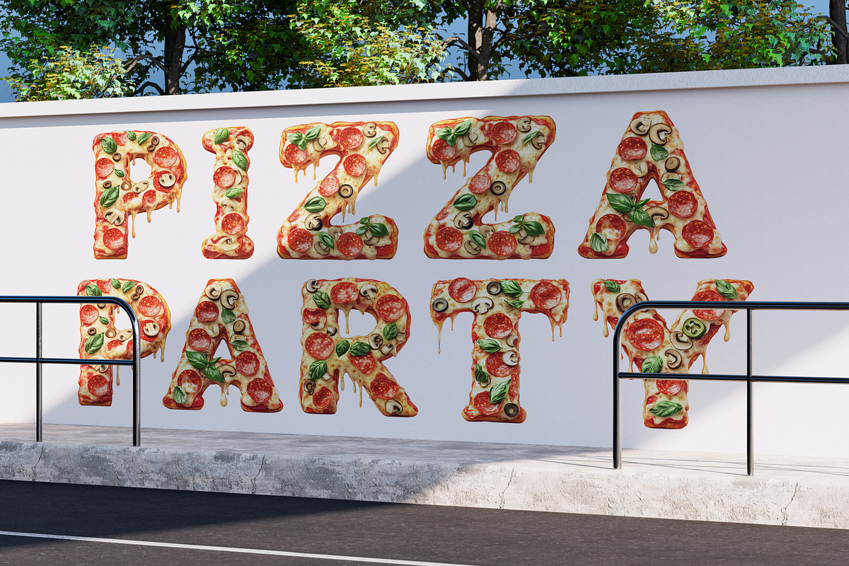 Pizza, a Symbol Font by Loudoun Design Co. (Photo 3 of 6)