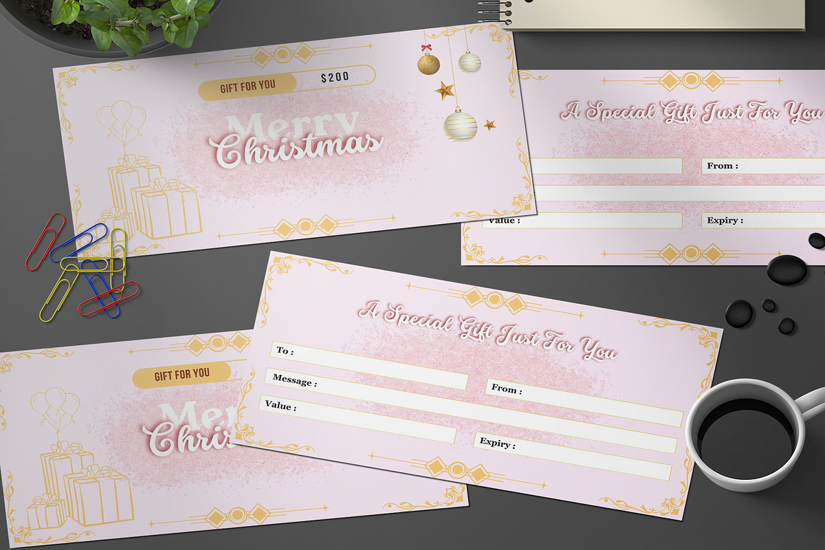 Christmas Gift Voucher Card, a Card Template by Design Zone (Photo 1 of 4)