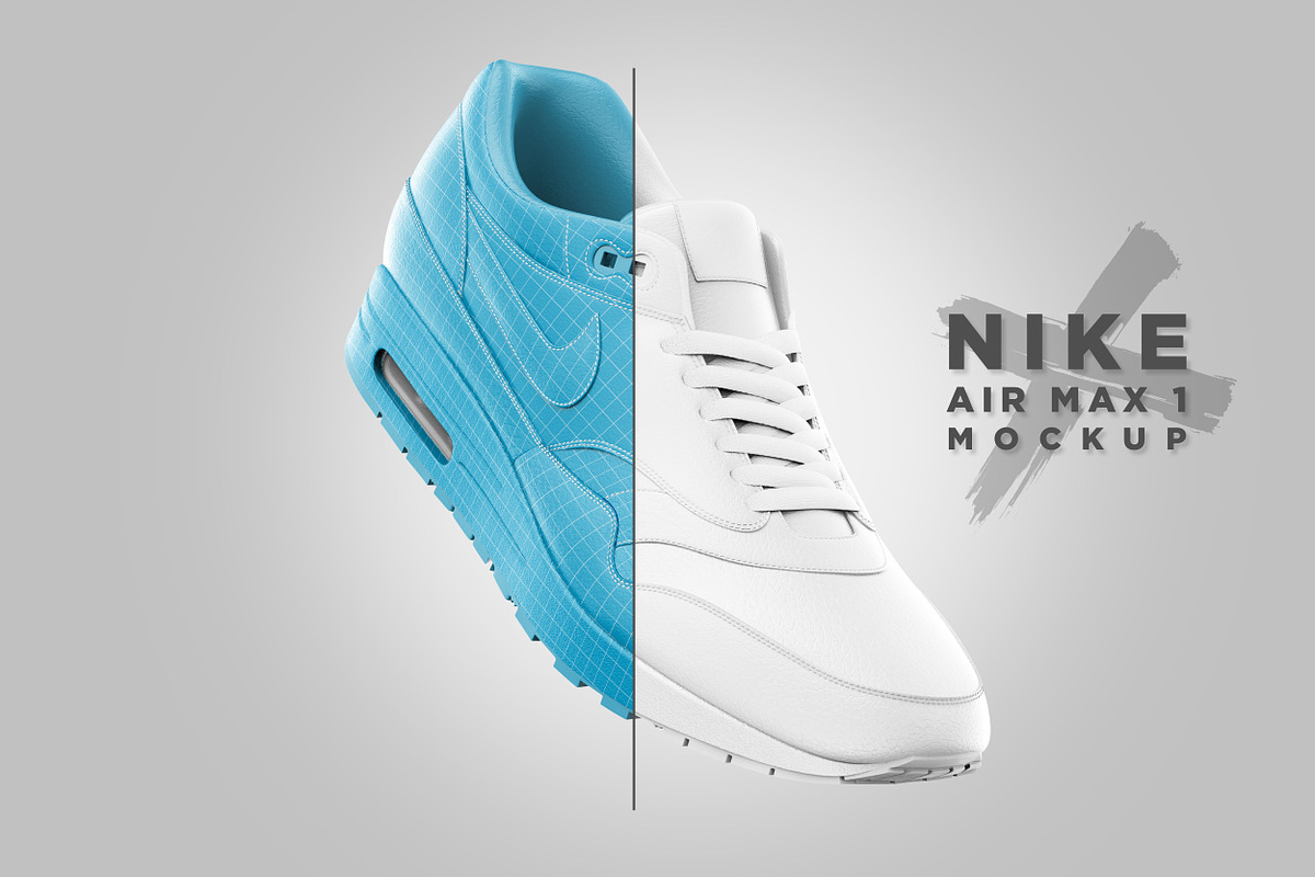 Nike Air Max 1 - Mockup, an Advertising Mockup by XFeatures (Photo 1 of 10)