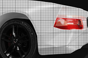 Car Sticker Mockup, a Merchandise Mockup by Unerispace (Thumbnail 2 of 3)