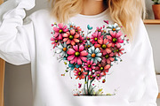 Whimsical Spring Daisy Flowers Clipa, an Illustration by GatewayDesign (Thumbnail 2 of 5)
