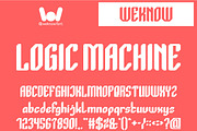Logic Machine font, a Font by weknow (Thumbnail 1 of 8)