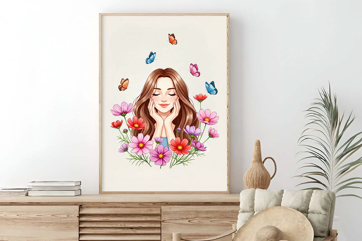 Floral Portraits with Butterflies, an Illustration by Craft Nest (Photo 7 of 9)
