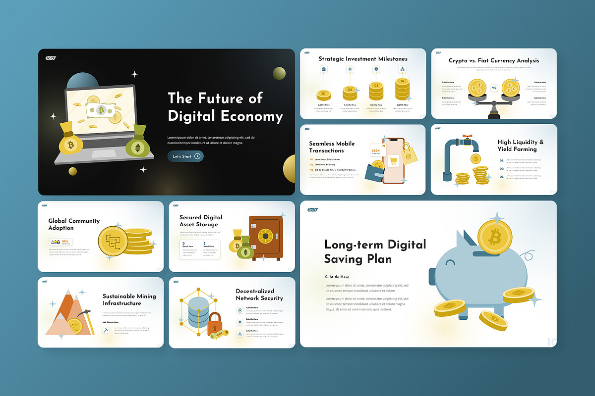 Crypto Currency Infographic Keynote, a Presentation Template by Antstheme (Photo 4 of 4)