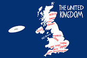 Great Britain. Hand Drawn Maps, an Illustration by Lubov Illustrations Shop (Thumbnail 8 of 10)