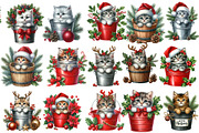 Meowy Christmas Clipart, an Illustration by Designworld (Thumbnail 3 of 5)