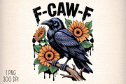 Crow Raven PNG, F-CAW-F Funny Hallow, an Illustration by Daily.Designs (Thumbnail 1 of 5)
