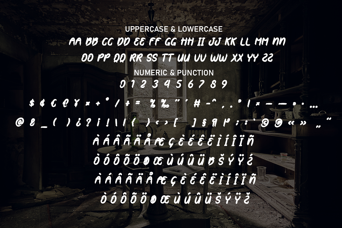 Scary House | Script Font, a Script Font by Scratchones (Photo 7 of 8)
