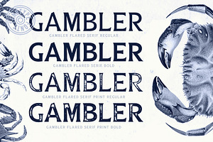 Gambler Flared Serif