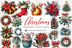 Christmas Clipart Png, an Illustration by SinaCreation