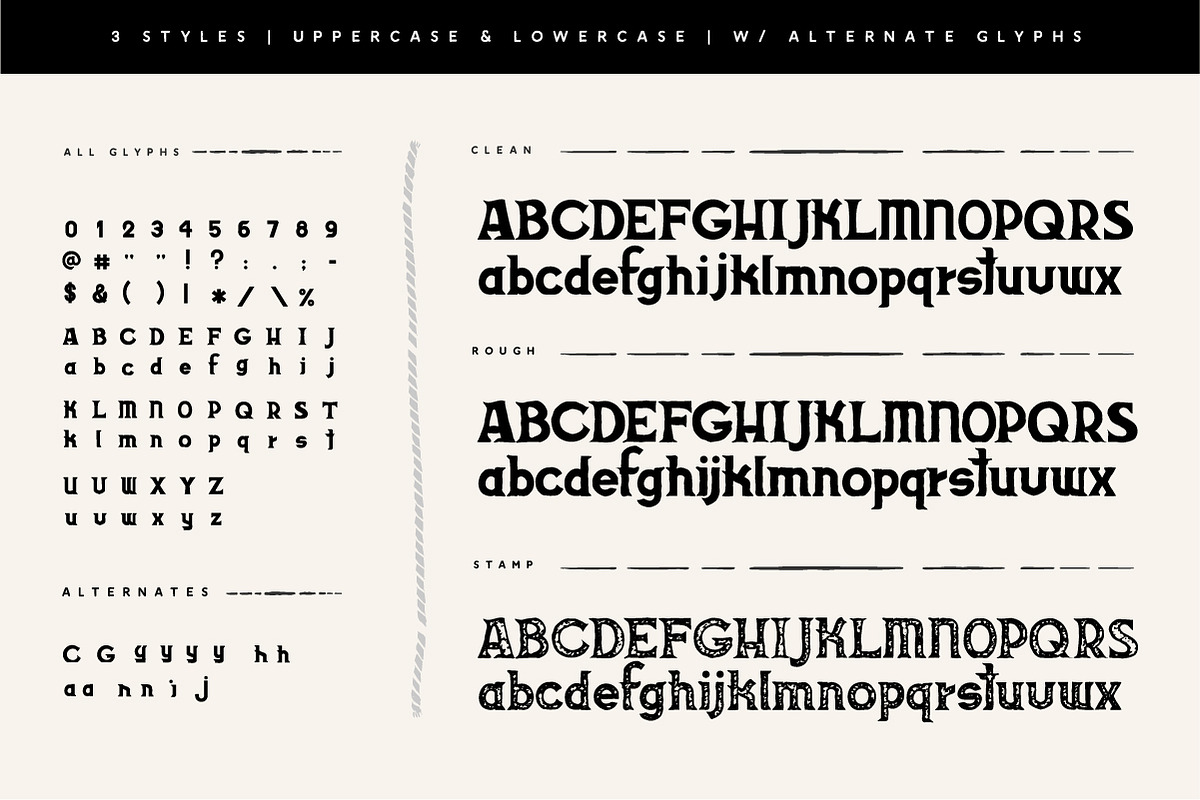 BlackFlag Typeface, a Font by Kelp Creative (Photo 3 of 7)