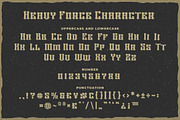 Heavy Force a Sharp Display Font, a Blackletter Font by Blankids Studio (Thumbnail 7 of 9)