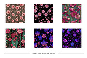 Cherry Blossom Retro Art Patterns, a Pattern Graphic by karenfoleyphoto (Thumbnail 2 of 17)