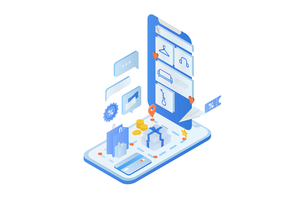 Online shopping concept, a Technology Illustration by Good Studio (Photo 2 of 3)