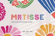 Matisse, Display Font in 2 colors, a Handwritten Font by DearLetters (Thumbnail 1 of 15)