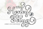 My Honey Belya, a Script Font by TM Type (Thumbnail 1 of 10)