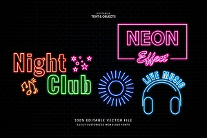 Vector Neon Kit Design Effect