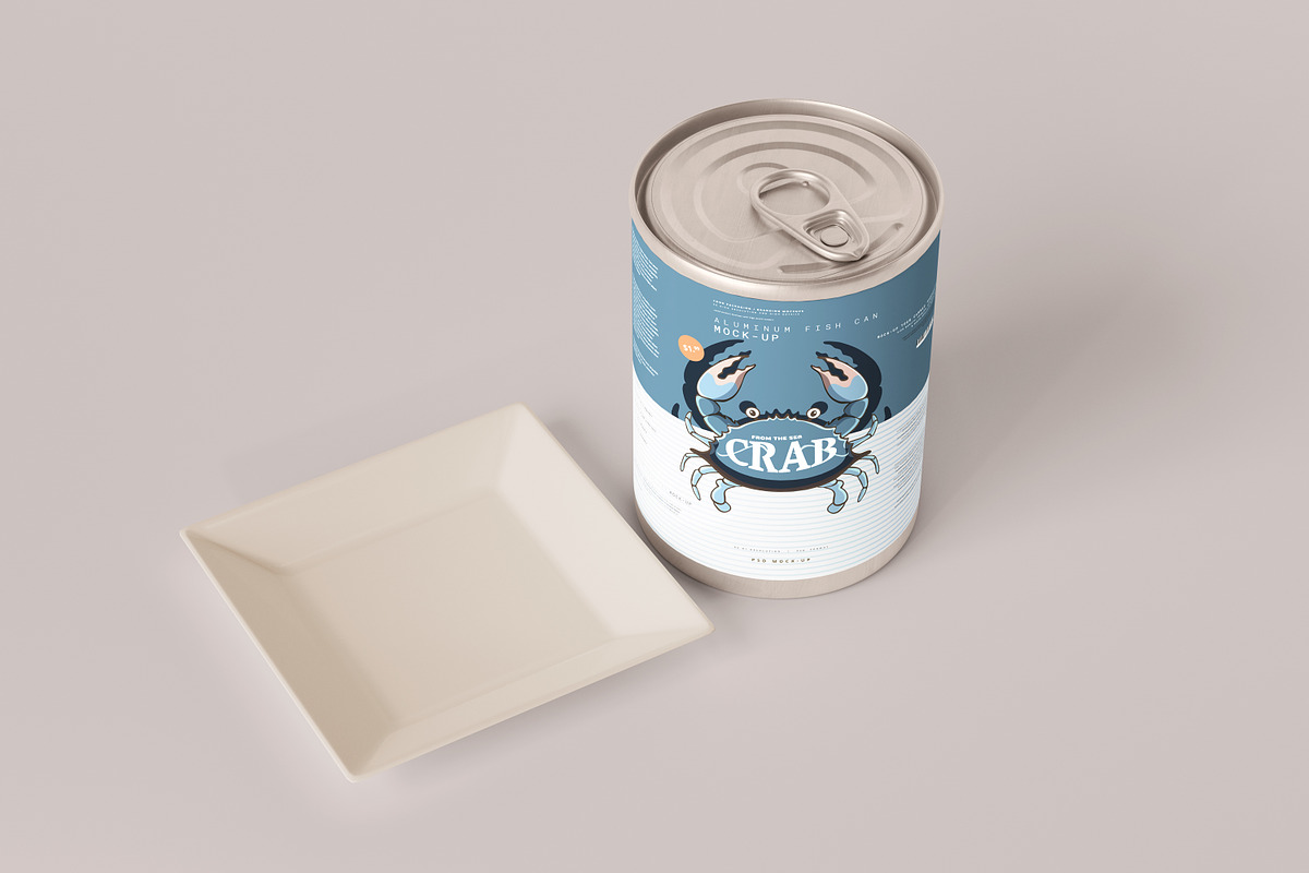 Aluminum Food Can Mockups - Large, a Cups & Container Mockup by pmvch (Photo 21 of 31)